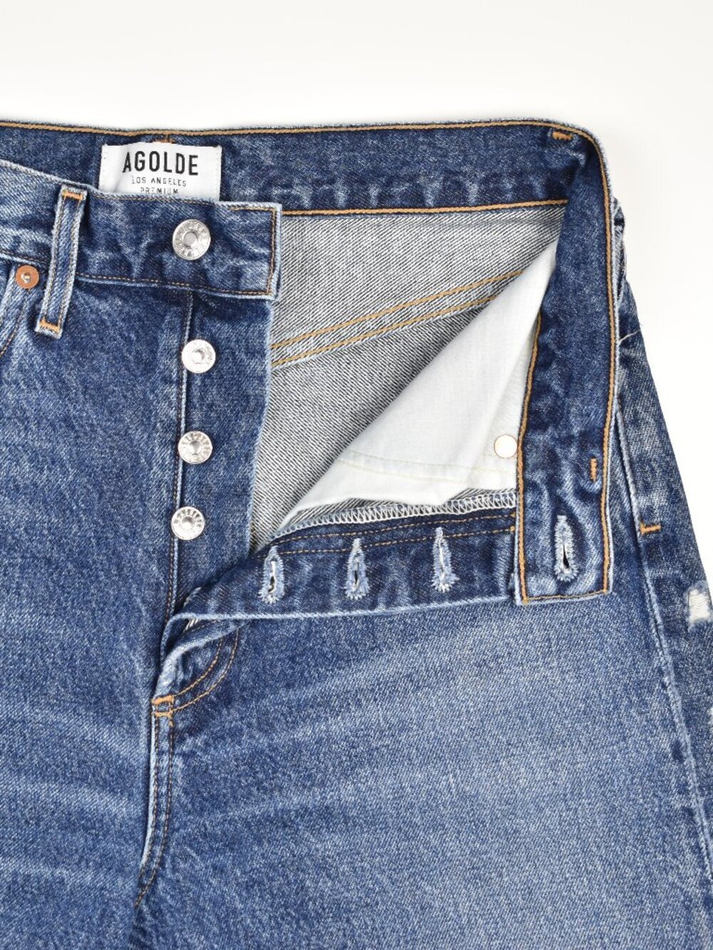 AGOLDE 90's Jean Distressed Button Fly - 25 - Picture 11 of 13